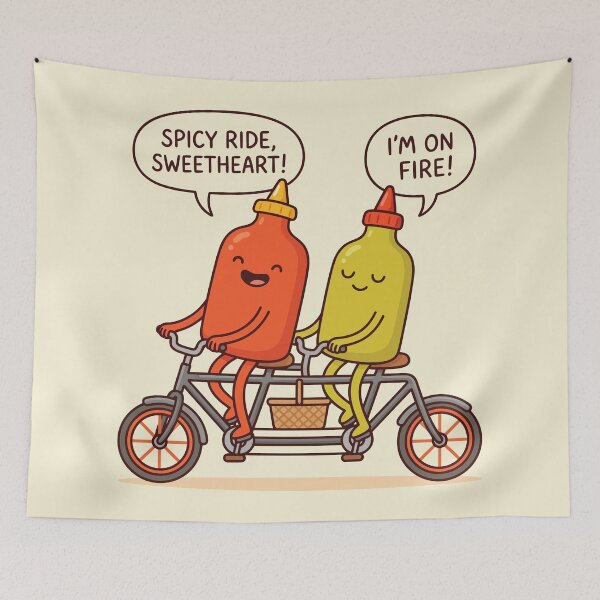 Item preview, Funny Ketchup Mustard Tandem Bike designed and sold by Amir Faysal.