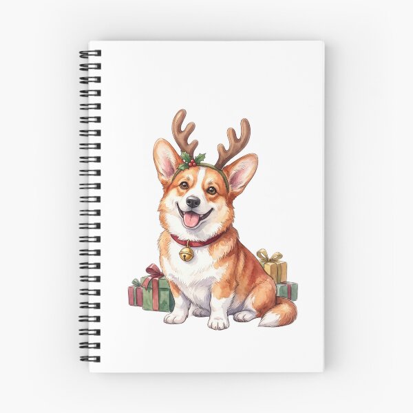 Item preview, Corgi Reindeer Antlers Christmas designed and sold by Tiffany Roy.