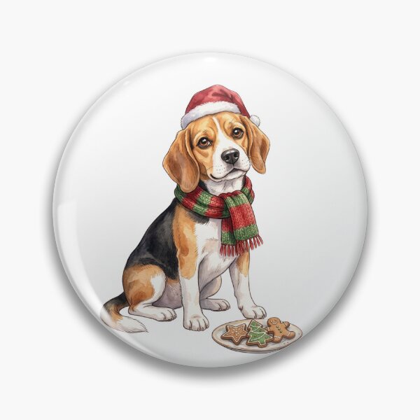 Item preview, Beagle Christmas Santa Cookies designed and sold by Tiffany Roy.