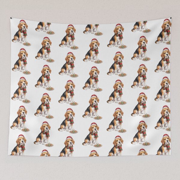 Item preview, Beagle Christmas Santa Cookies designed and sold by Tiffany Roy.