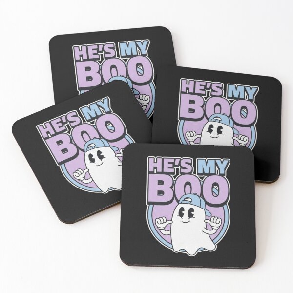 Item preview, He's My Boo Matching Couples Halloween Costume Retro Cartoon Ghost Shirt    designed and sold by TeNovaStudio.
