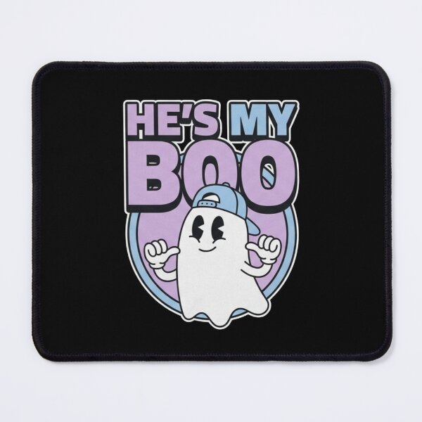 Item preview, He's My Boo Matching Couples Halloween Costume Retro Cartoon Ghost Shirt designed and sold by TeNovaStudio.