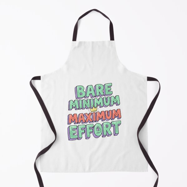 Item preview, Bare Minimum Maximum Effort Crown Tee designed and sold by AURA Vibes.