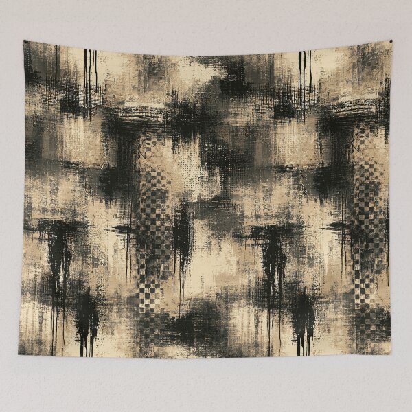 Item preview, Distressed Checkerboard Grunge Wall Art designed and sold by Piotrek0001.