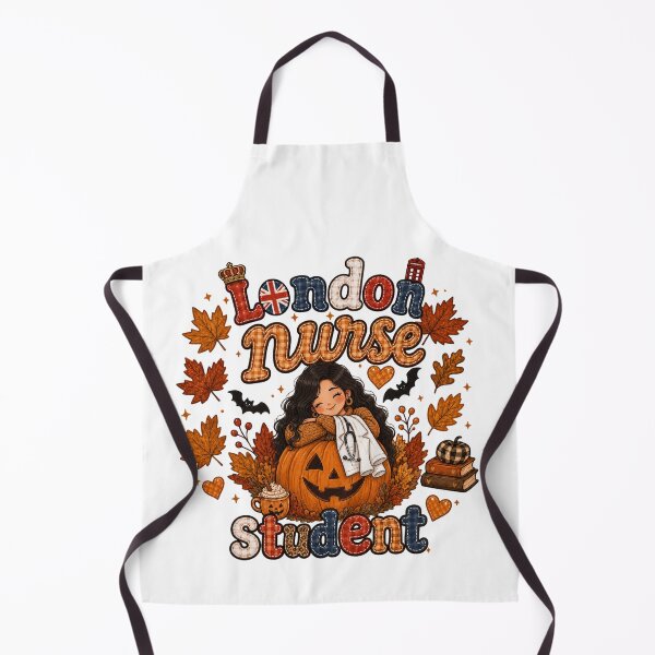 Item preview, London Nurse Student Autumn Pumpkin Halloween designed and sold by TheChalkyFox.