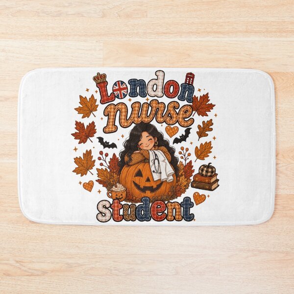 Item preview, London Nurse Student Autumn Pumpkin Halloween designed and sold by TheChalkyFox.