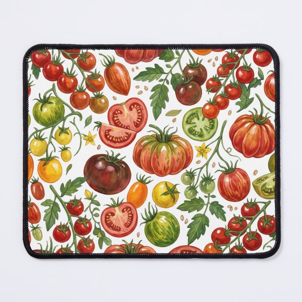 Item preview, Heirloom Tomato Watercolor Pattern | Botanical Tomatoes & Garden Harvest designed and sold by HelgaCraftery.