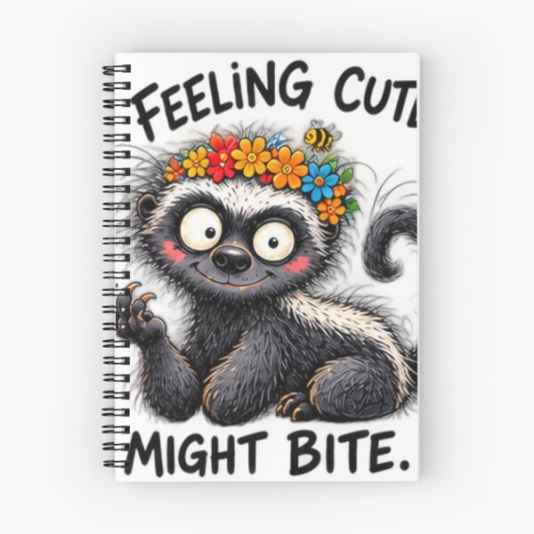 Item preview, Feeling Cute Might Bite Honey Badger Flower Crown designed and sold by paintingnou.