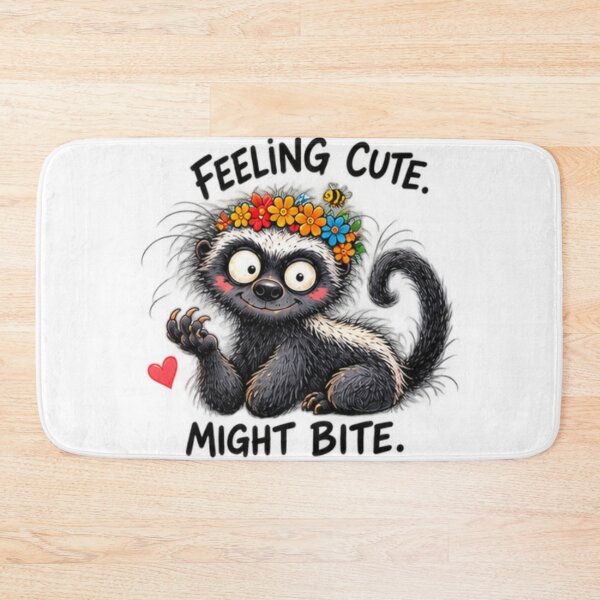 Item preview, Feeling Cute Might Bite Honey Badger Flower Crown designed and sold by paintingnou.