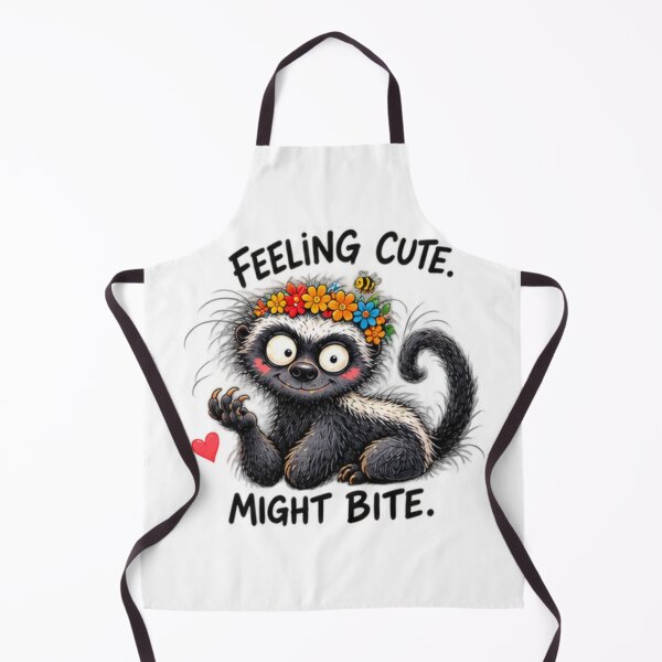 Item preview, Feeling Cute Might Bite Honey Badger Flower Crown designed and sold by paintingnou.