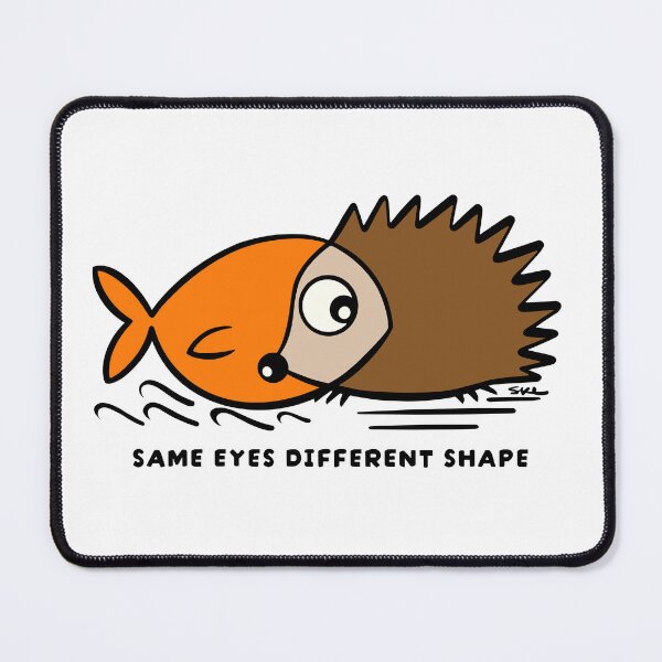 Item preview, Fish & Hedgehog – A Little Underwater Friendship designed and sold by Sklines Art | Mrz Danelli.