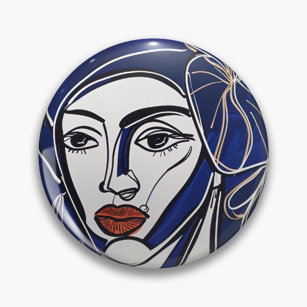 Item preview, Dominican woman - Blue Abstract Art designed and sold by shadow-bloom.
