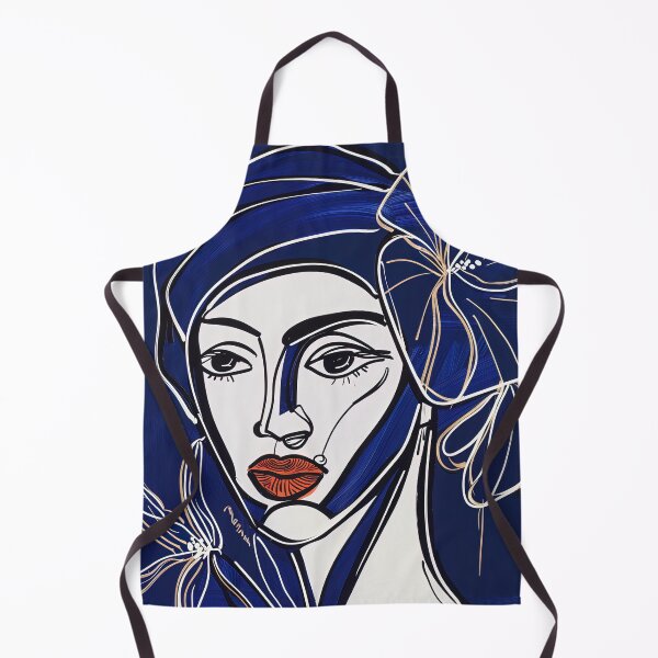 Item preview, Dominican woman - Blue Abstract Art designed and sold by shadow-bloom.