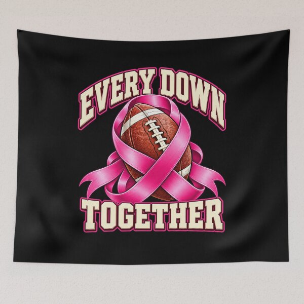 Item preview, Football Breast Cancer Awareness Pink Ribbon Game Day Design designed and sold by Trendably.