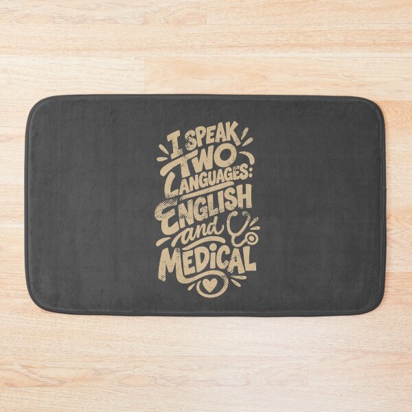 Item preview, I Speak Two Languages English and Medical – Funny Nurse T-Shirt Gift RN designed and sold by KiwyStudio.