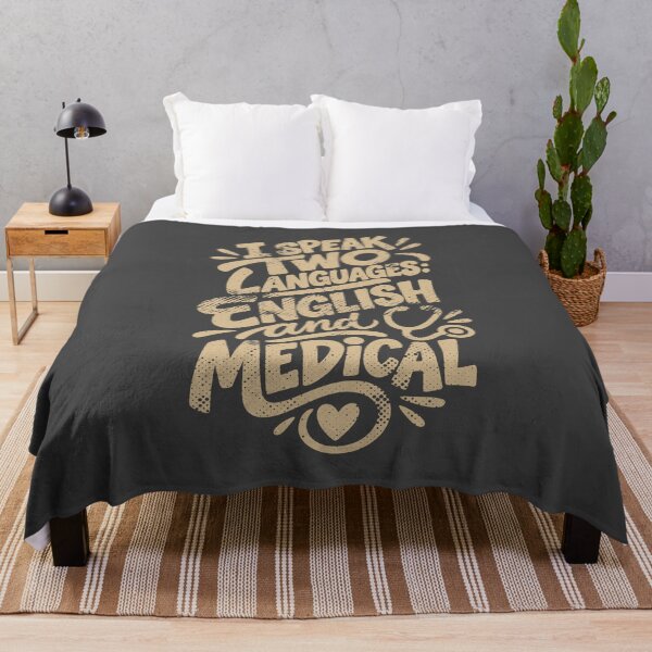 Item preview, I Speak Two Languages English and Medical – Funny Nurse T-Shirt Gift RN designed and sold by KiwyStudio.