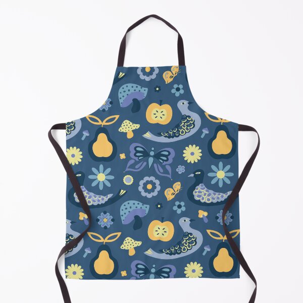 Item preview, 70's Groovy Day Birds in Dusty Blue + Lemon designed and sold by YesterdayColl.