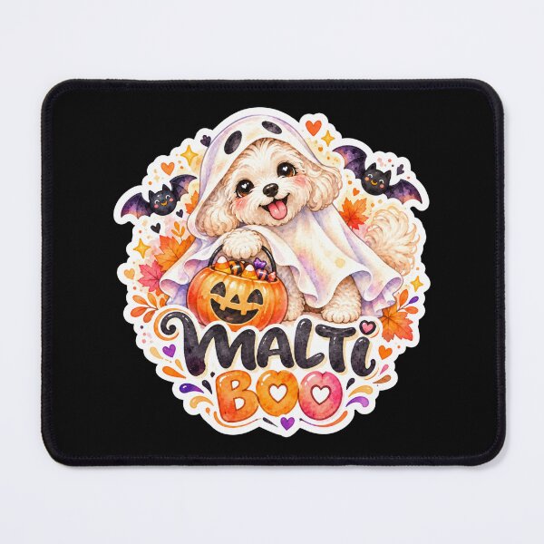 Item preview, Malti Boo Cute Maltipoo Halloween Ghost designed and sold by GusiaTreasures.