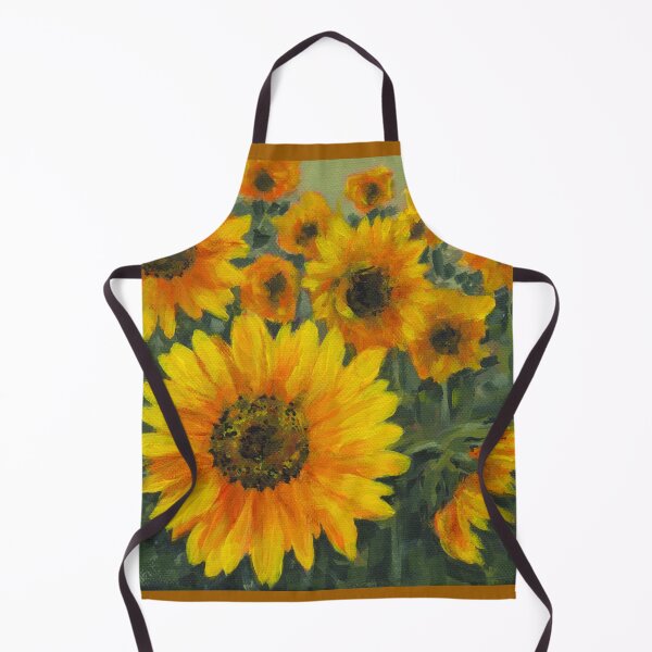 Item preview, Field full of bright sunflowers, one acrylic painting designed and sold by KarenKaspar.