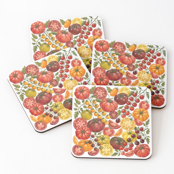 Item preview, Tomato Watercolor Pattern | Botanical Tomatoes & Garden Harvest designed and sold by HelgaCraftery.