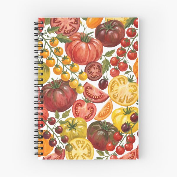 Item preview, Tomato Watercolor Pattern | Botanical Tomatoes & Garden Harvest designed and sold by HelgaCraftery.