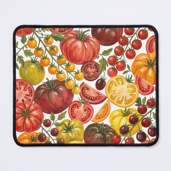 Item preview, Tomato Watercolor Pattern | Botanical Tomatoes & Garden Harvest designed and sold by HelgaCraftery.