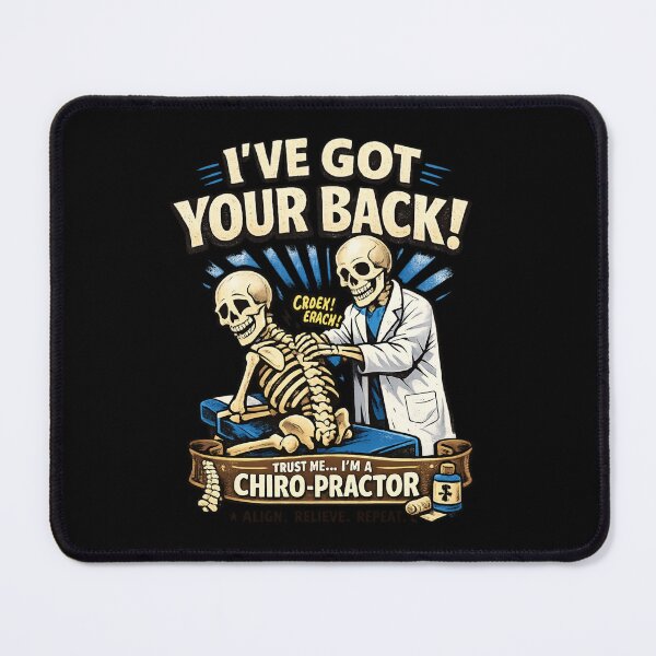 Item preview, Funny Skeleton Chiropractor designed and sold by SidTastic .