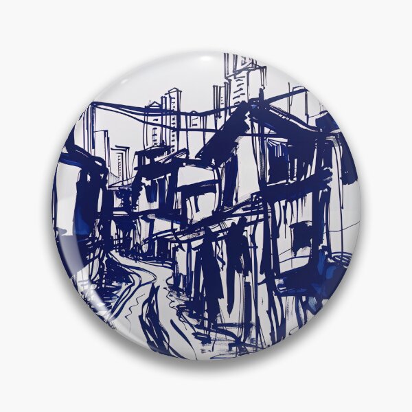 Item preview, Dongguan, China - Blue Abstract Art designed and sold by shadow-bloom.