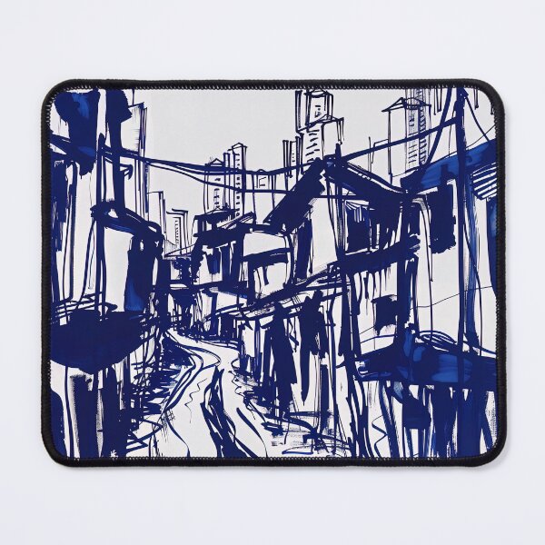 Item preview, Dongguan, China - Blue Abstract Art designed and sold by shadow-bloom.