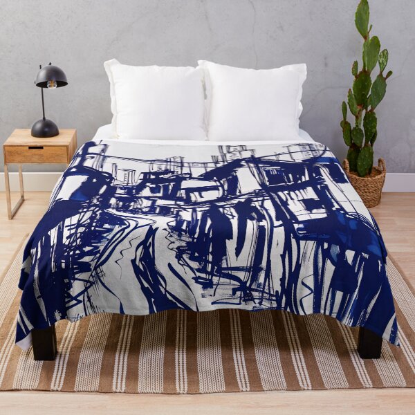 Item preview, Dongguan, China - Blue Abstract Art designed and sold by shadow-bloom.