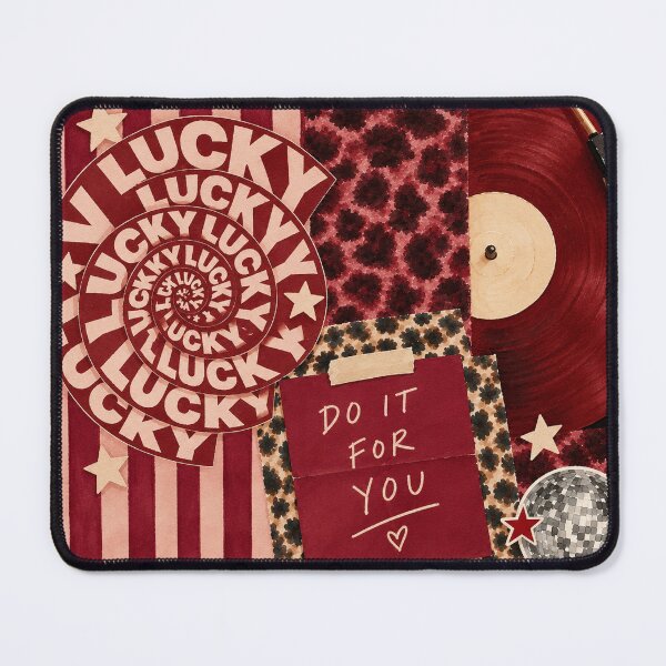 Item preview, Lucky Aesthetic - Vintage Burgundy Collage Square designed and sold by aztrends.