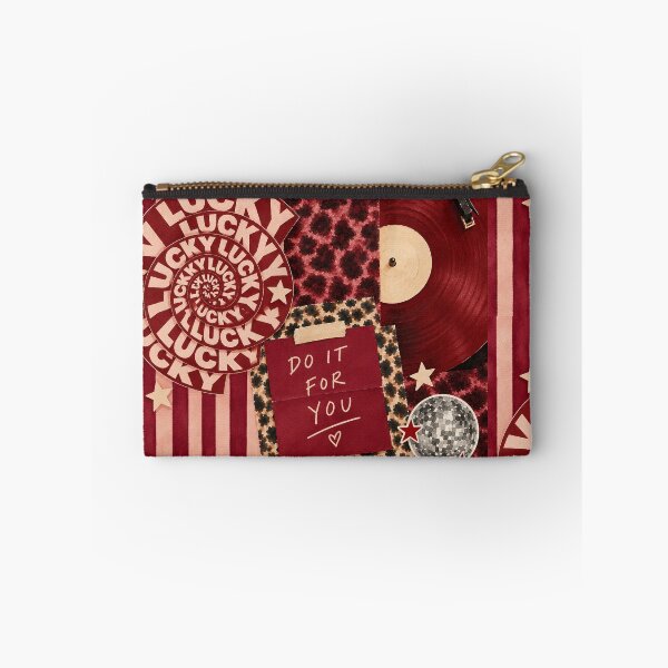 Item preview, Lucky Aesthetic - Vintage Burgundy Collage Square designed and sold by aztrends.