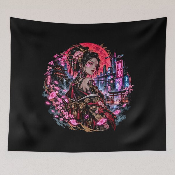 Item preview, Cyberpunk Geisha designed and sold by NTxPhotography.