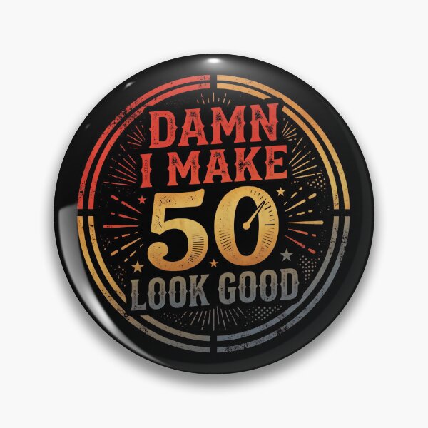Item preview, Damn I Make 50 Look Good Funny 50th Birthday Vintage Retro designed and sold by MKCREAS.