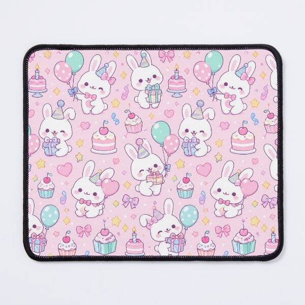 Item preview, Kawaii Birthday Bunny Pattern designed and sold by Soft Berry Studio.