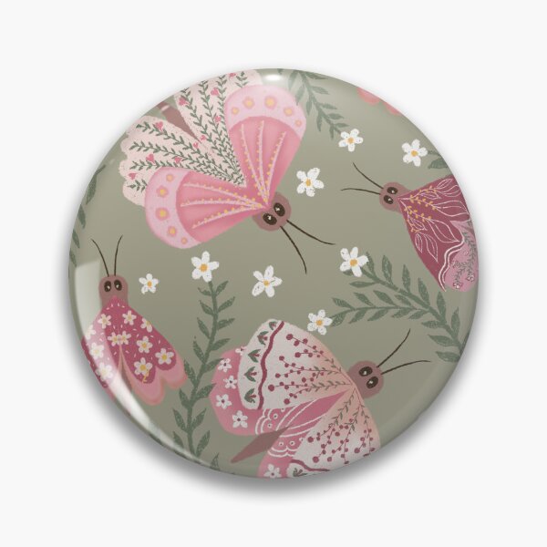 Item preview, Pink Butterfly Botanical Pattern designed and sold by Richa Hariani.