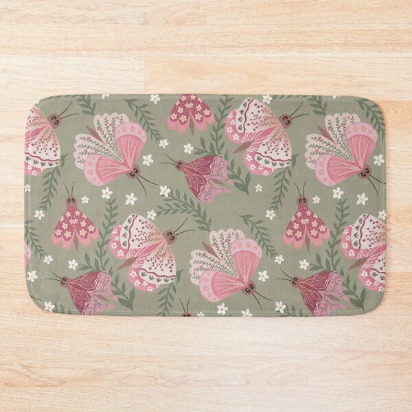 Item preview, Pink Butterfly Botanical Pattern designed and sold by Richa Hariani.