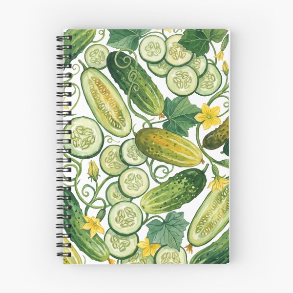 Item preview, Cucumber Harvest Watercolor Pattern designed and sold by HelgaCraftery.