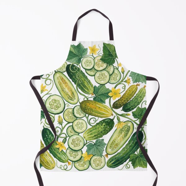 Item preview, Cucumber Harvest Watercolor Pattern designed and sold by HelgaCraftery.