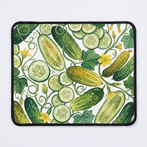 Item preview, Cucumber Harvest Watercolor Pattern designed and sold by HelgaCraftery.