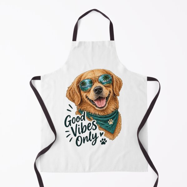 Item preview, Good Vibes Only Golden Retriever designed and sold by DrAsmaaMohamed.
