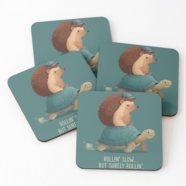 Item preview, Cute Hedgehog Riding Turtle designed and sold by Amir Faysal.