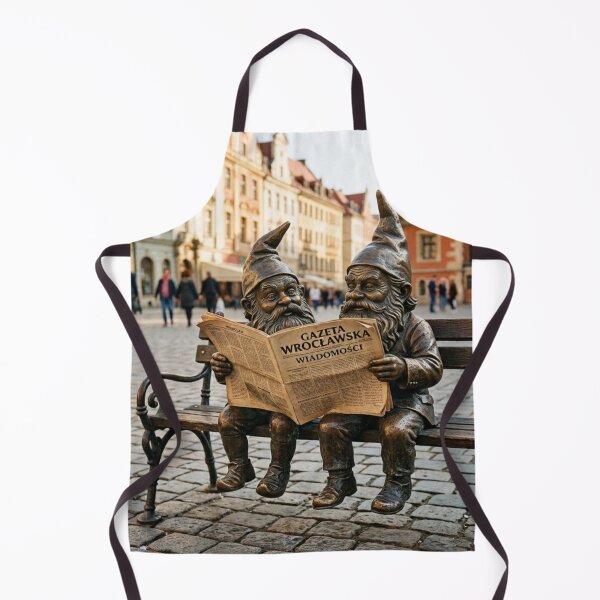 Item preview, Newspaper Buddies Gnome Art Print – Friendship Gift, Poland Travel Decor designed and sold by Purrfecta.