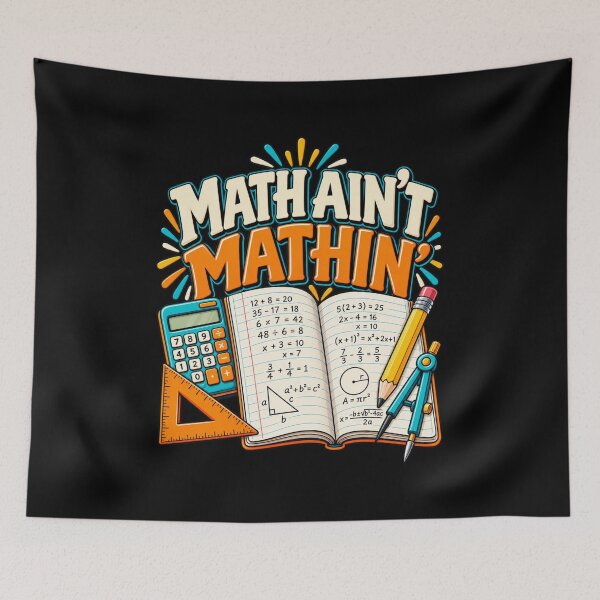 Item preview, Math Ain't Mathin Funny Math Teacher Student T-Shirt designed and sold by Trendably.