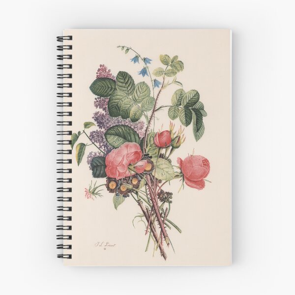Item preview, Roses, Lilac, Auriculas & Bellflowers – Prévost Vintage Bouquet designed and sold by Dibohemia Revival.