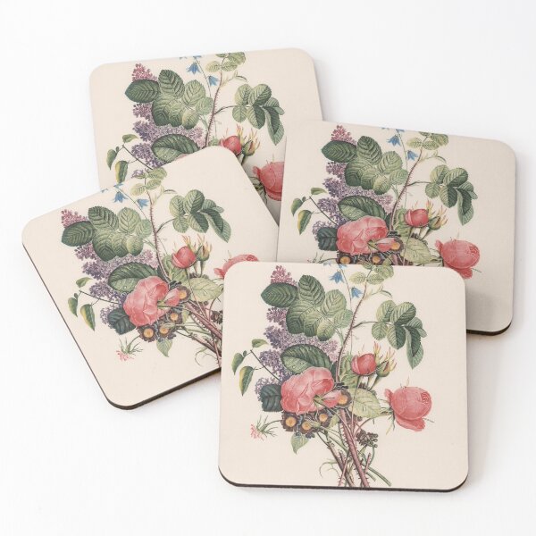 Item preview, Roses, Lilac, Auriculas & Bellflowers – Prévost Vintage Bouquet designed and sold by Dibohemia Revival.
