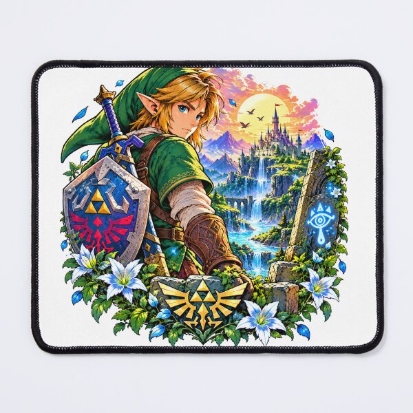 Item preview, Zelda Link Fantasy Adventure Art designed and sold by Mystic Wild Studio.