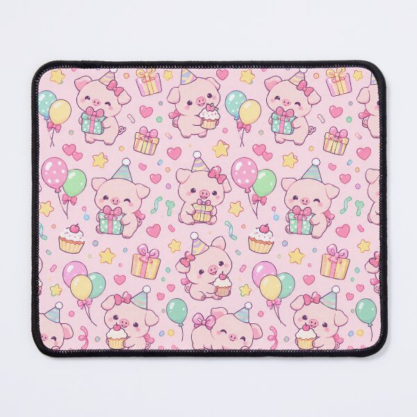 Item preview, Kawaii Birthday Piglet Pattern designed and sold by Soft Berry Studio.