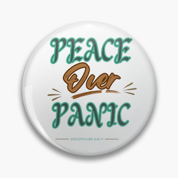 Item preview, Peace Over Panic | Philippians 4:6–7 Christian Faith Design designed and sold by ThinkOnThis.