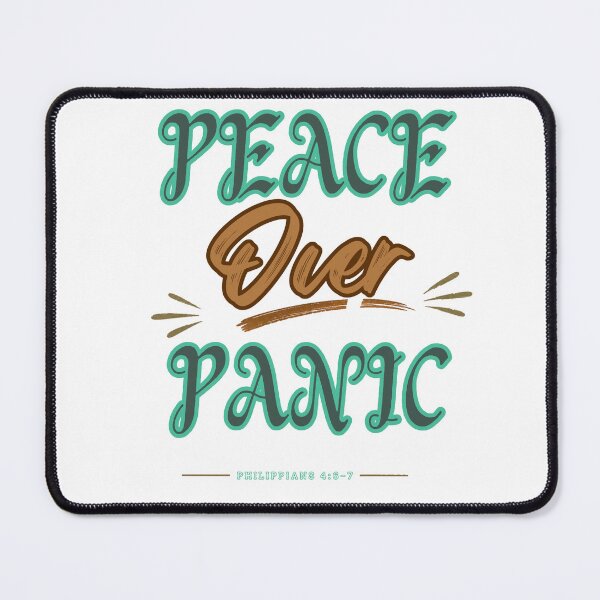 Item preview, Peace Over Panic | Philippians 4:6–7 Christian Faith Design designed and sold by ThinkOnThis.